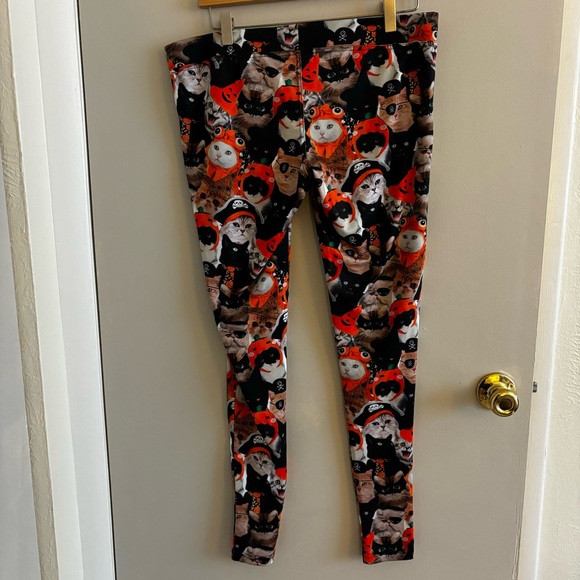 Tipsy Elves Halloween Cat Leggings - Picture 3 of 5